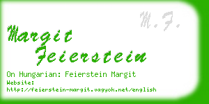 margit feierstein business card